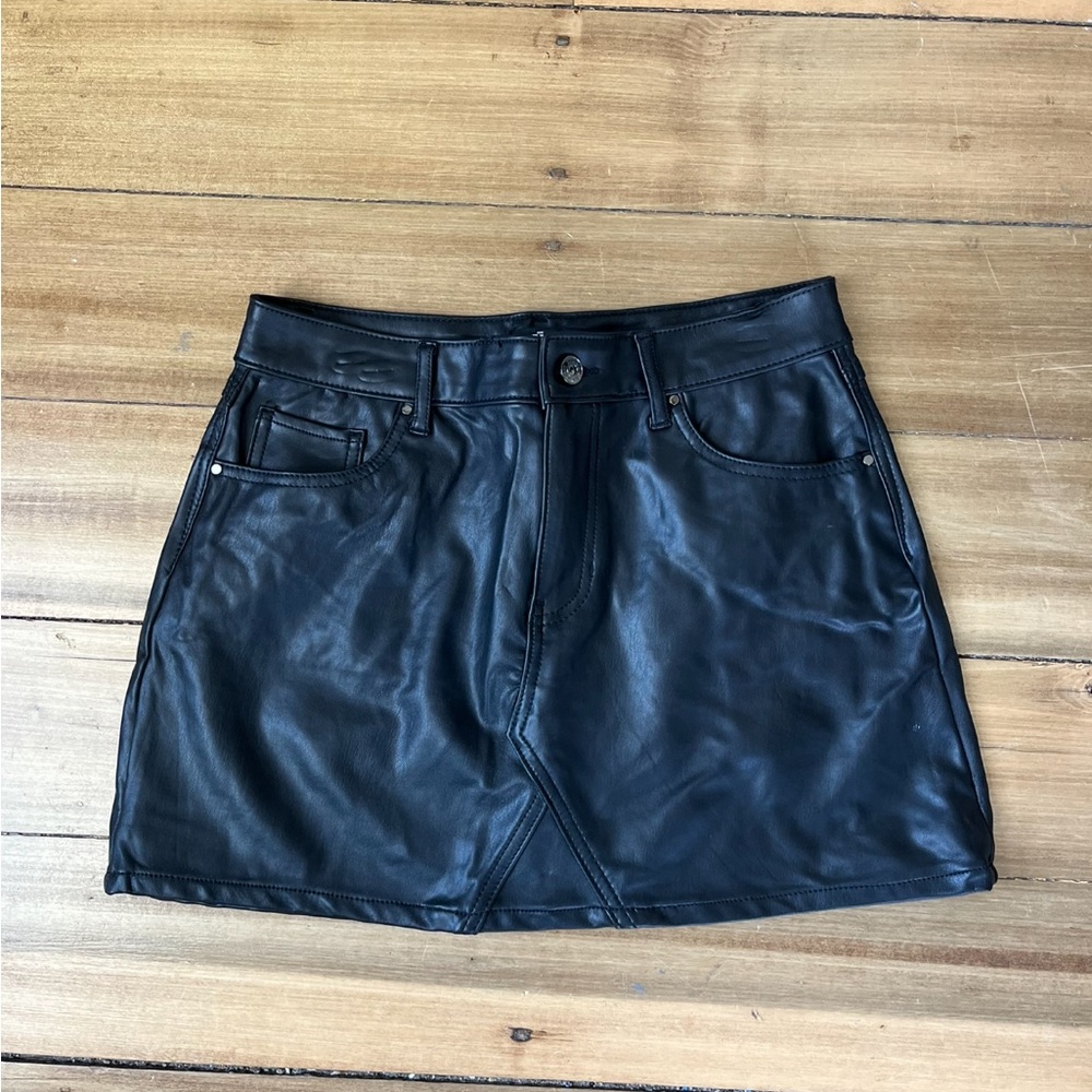 Rewash Leather Skirt